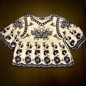 Indigo poppy navy&white medium. Only worn one time